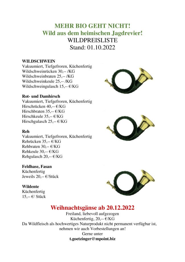 WILDPREISLISTE_2022