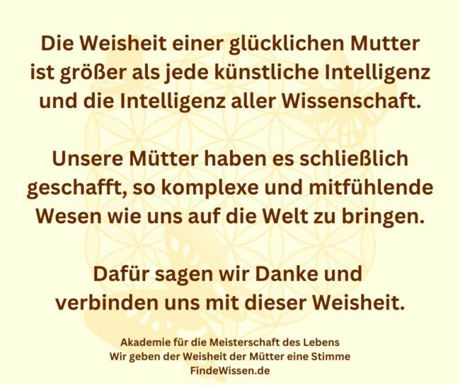 Mutter-Weisheit-Wissenschaft
