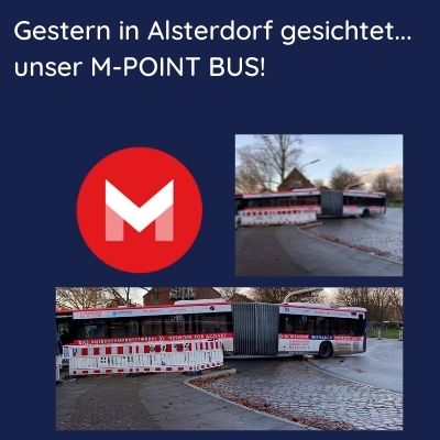 _gestern in Alsterdorf gesichtet unser M-POINT BUS! (1)